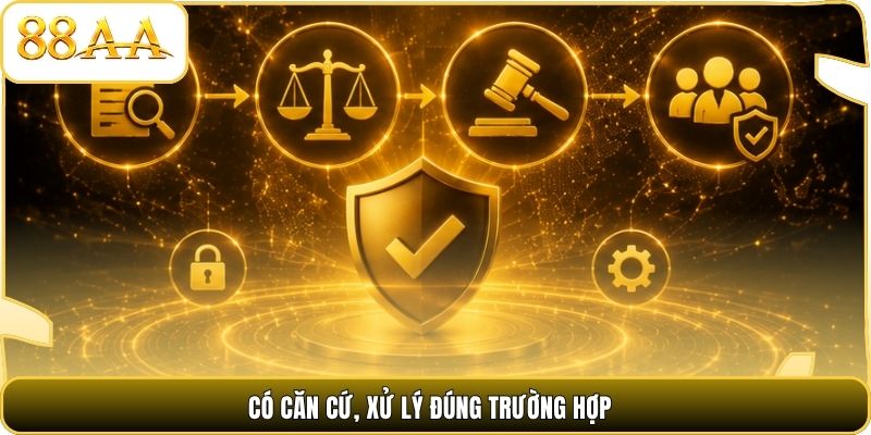 Có căn cứ, xử lý đúng trường hợp