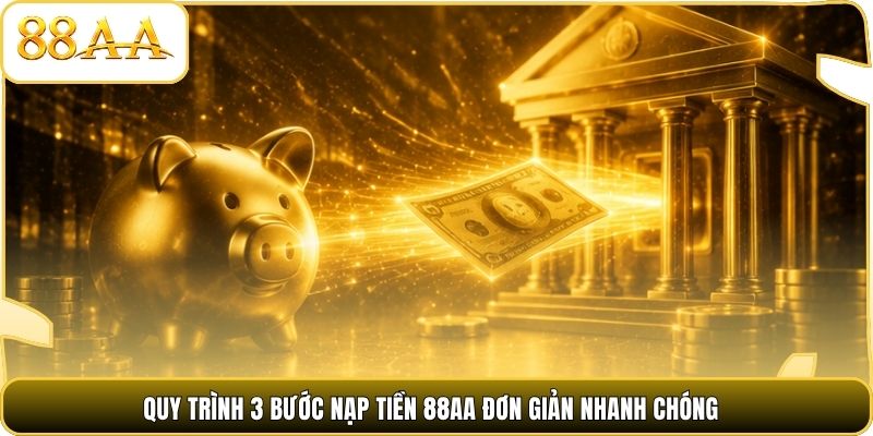 Quy trình 3 bước nạp tiền 88AA đơn giản nhanh chóng
