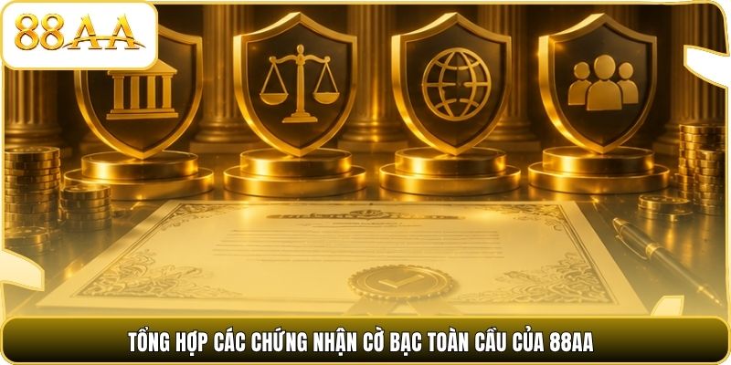 Tổng hợp các chứng nhận cờ bạc toàn cầu của 88AA